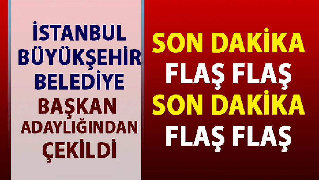 DSP İstanbul Büyükşehir Belediye (İBB) Başkan Adayı Muammer Aydın adaylıktan çekildi!