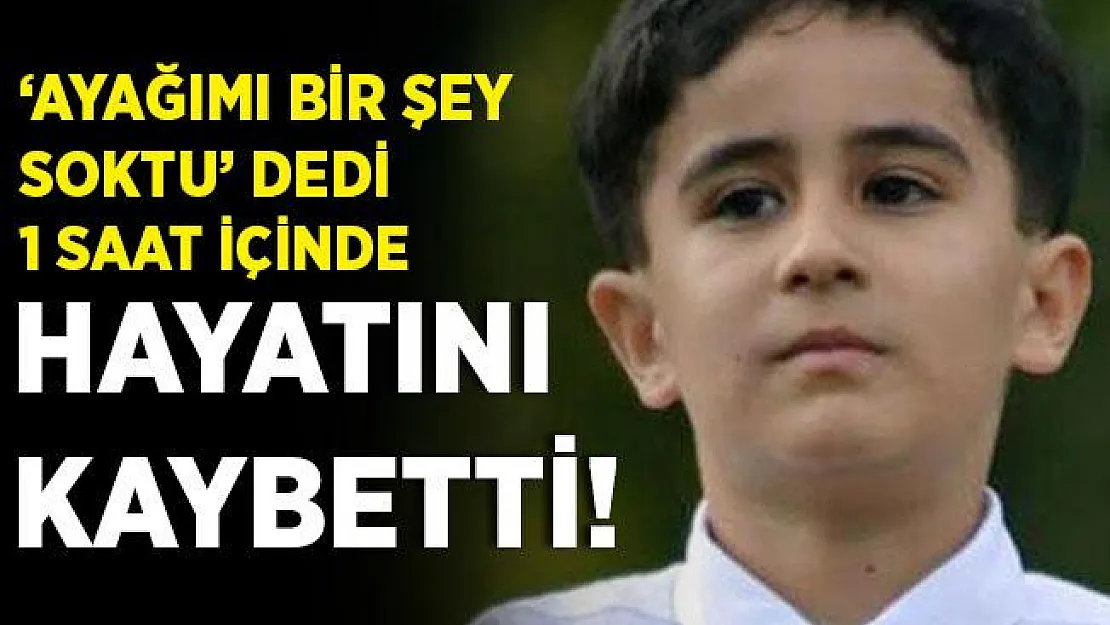 Düğünde ayağından sokulan 11 yaşındaki çocuk, 1 saat içinde hayatını kaybetti!