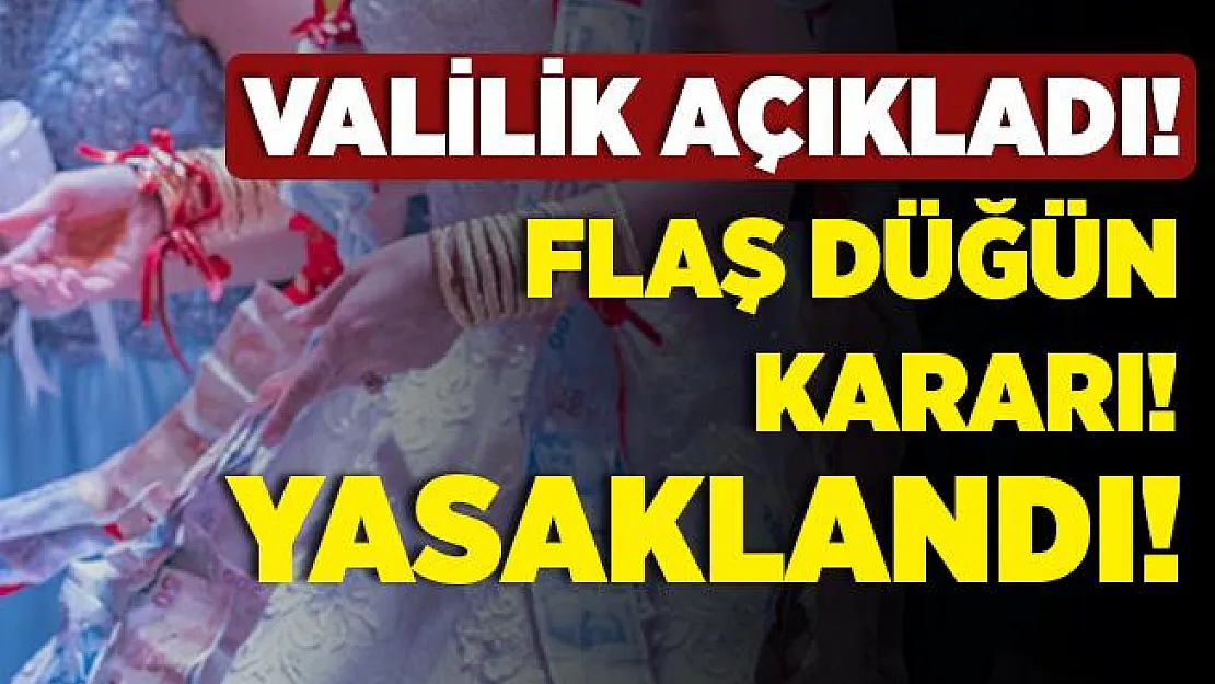 Düğünlerde yeni düzenleme! Artık yasaklandı!