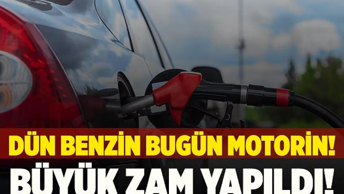 Dün benzin bugün motorine büyük zam! 28 kuruş zam yapıldı!