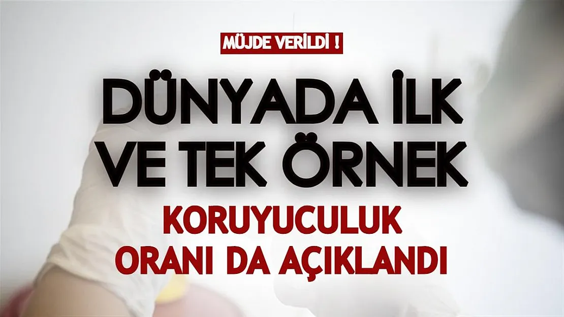Dünyada ilk ve tek örnek! Bitki bazlı olarak üretildi, koruyuculuk oranı ise...