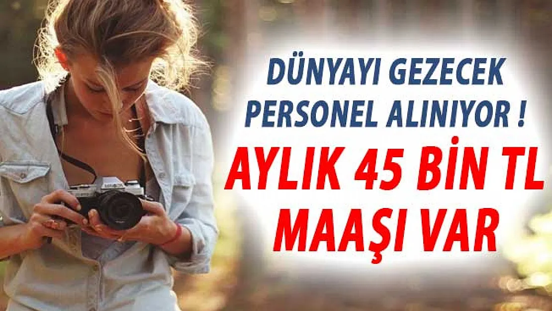 Dünyayı Gezecek Personel Alınıyor ! Aylık 45 Bin TL Maaş Verilecek !
