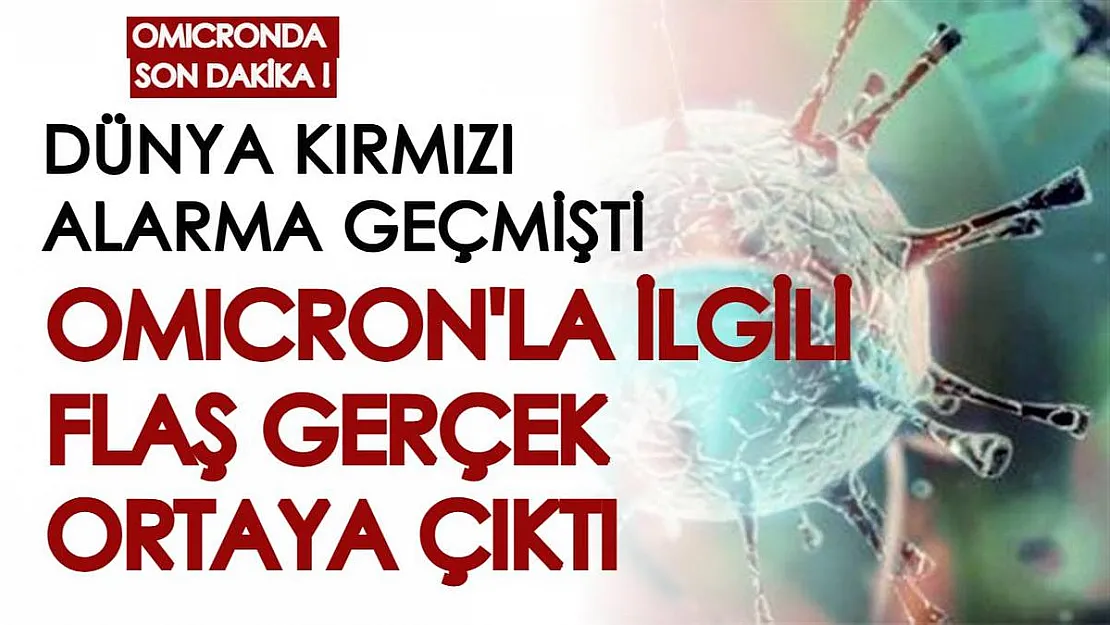 Dünyayı kırmızı alarma geçirmişti: Omicron varyantıyla ilgili son dakika gelişmesi!