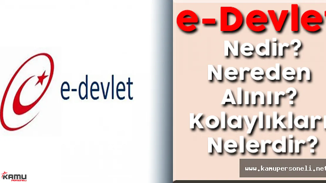 e-Devlet Nedir, e-Devlet Şifresi Nereden Alınır, Kolaylıkları Nelerdir?