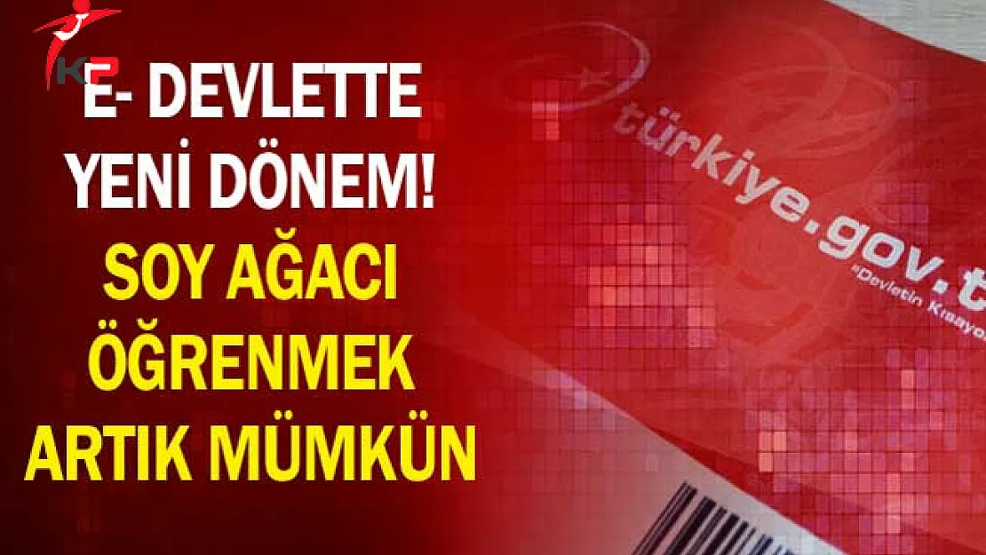 e- Devlette Yeni Dönem! Soy Ağacı Öğrenmek Artık Mümkün