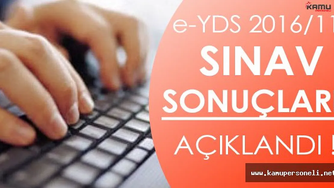 e-YDS 2016/11 Sınav Sonuçları Açıklandı!