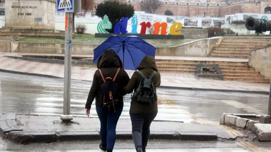 Edirne'de sağanak