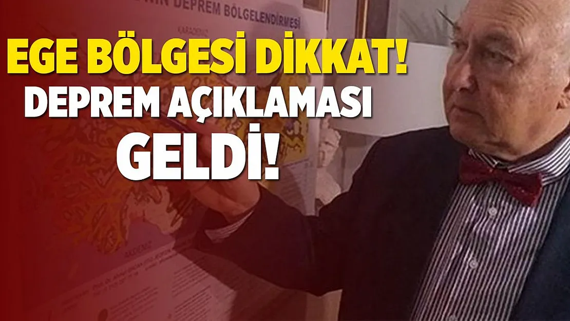 Ege bölgesi dikkat! Korkutan depreme ilişkin açıklama geldi! Etkileri daha büyük olacak!
