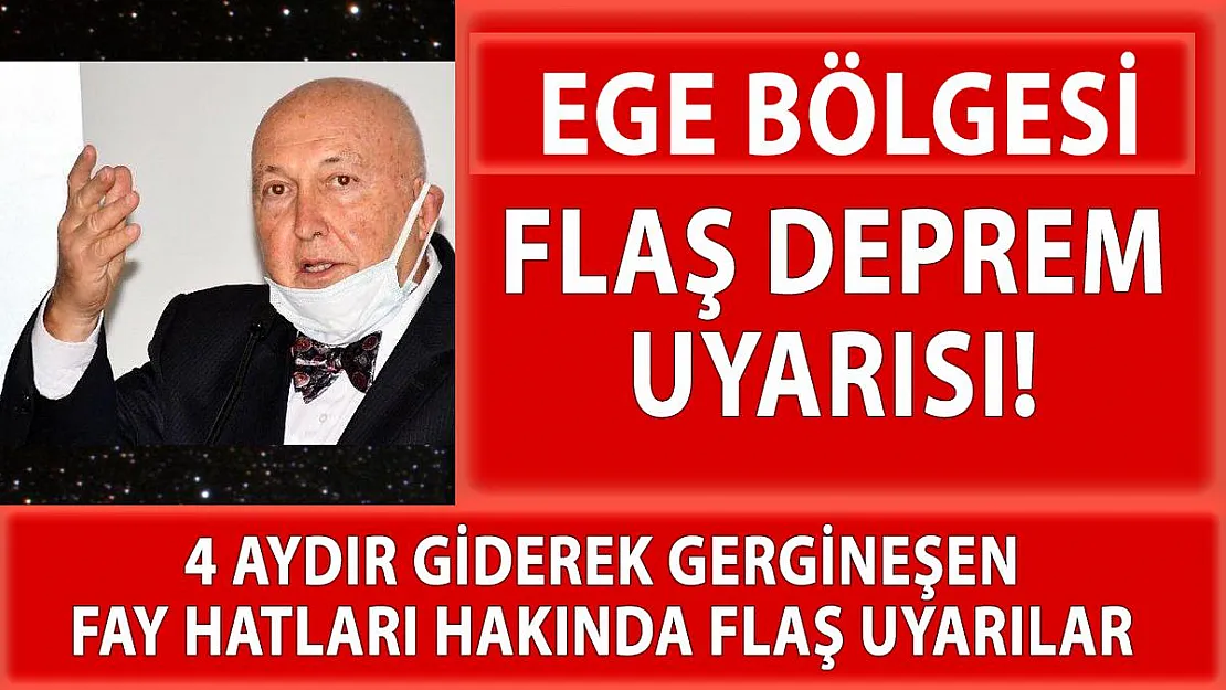 Ege bölgesi için deprem uyarısı!