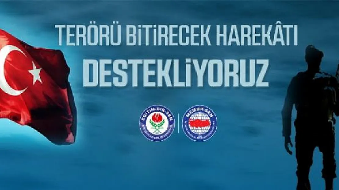 Eğitimciler Barış Pınarı Harekatı'na tam destek verdi!