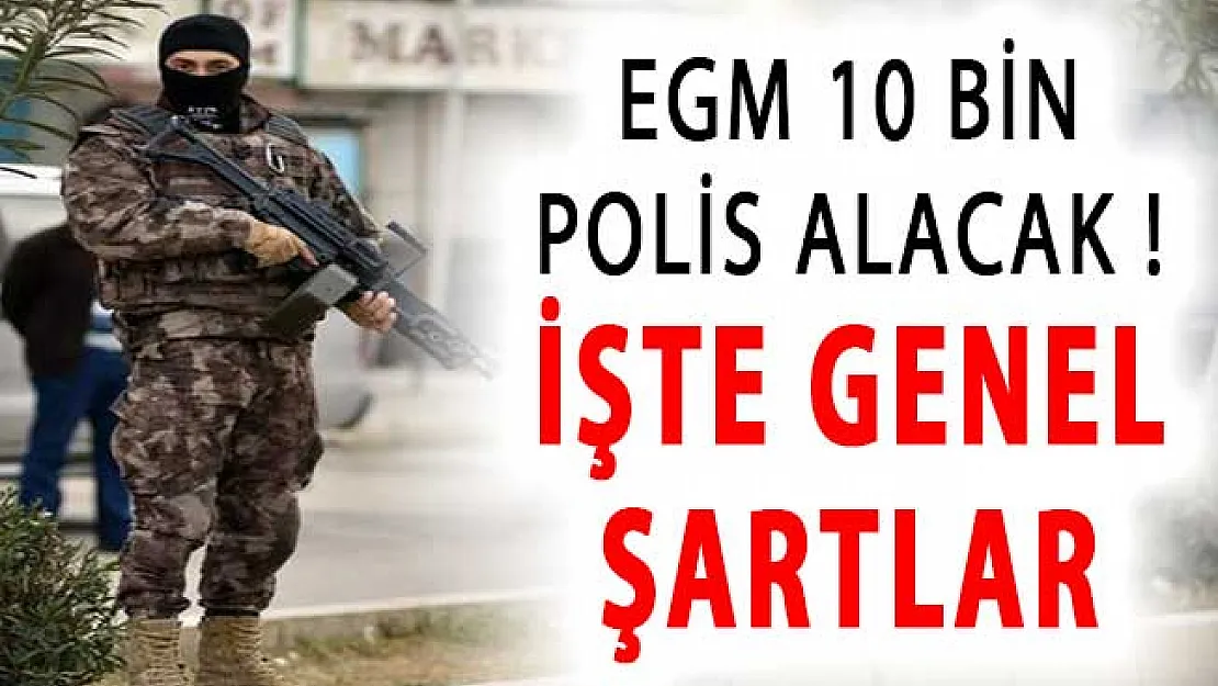 EGM 2018'de 10 Bin, 2019'da 35 bin Polis Memuru Alımı Yapılacak! Genel Şartlar (PÖH, POMEM, PMYO)