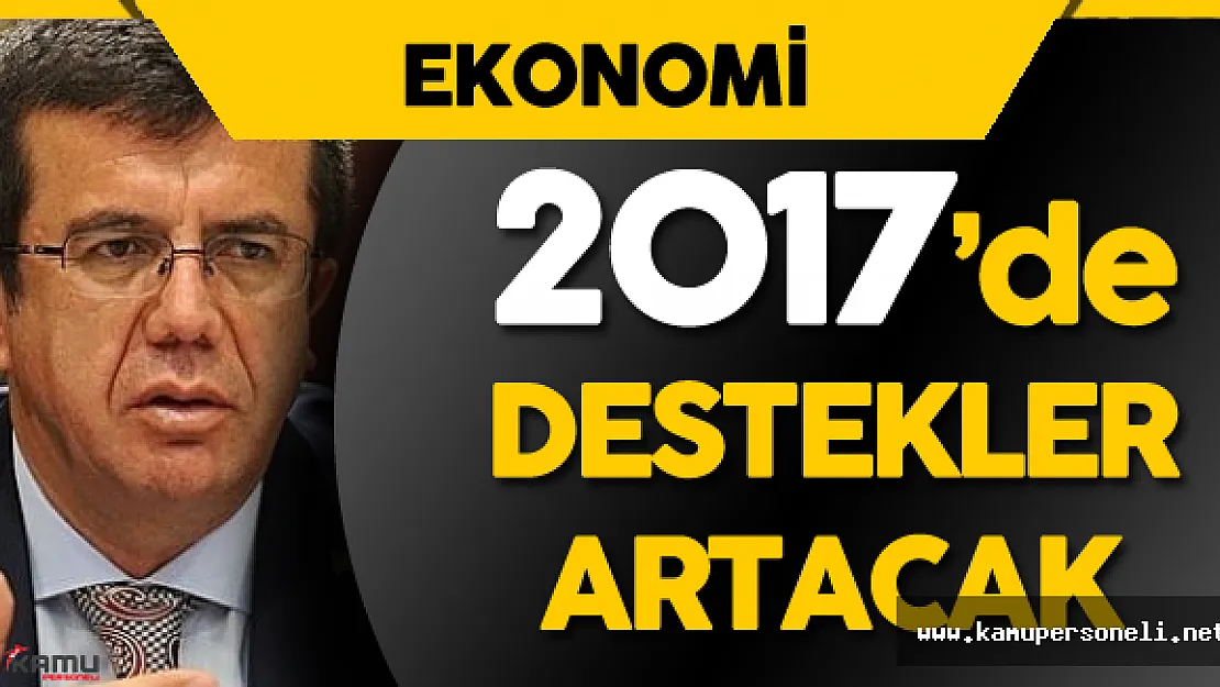 Ekonomi Bakanı Açıkladı : " 2017 Yılında Destekler Artacak"
