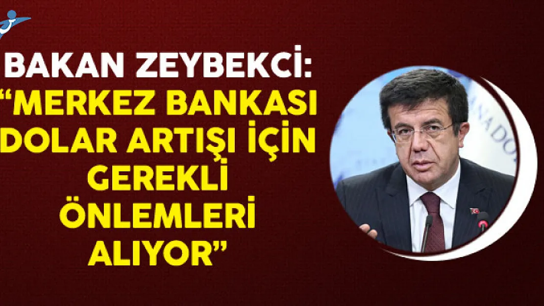 Ekonomi Bakanı Zeybekci: Merkez Bankası Dolar Artışı İçin Gerekli Önlemleri Alıyor