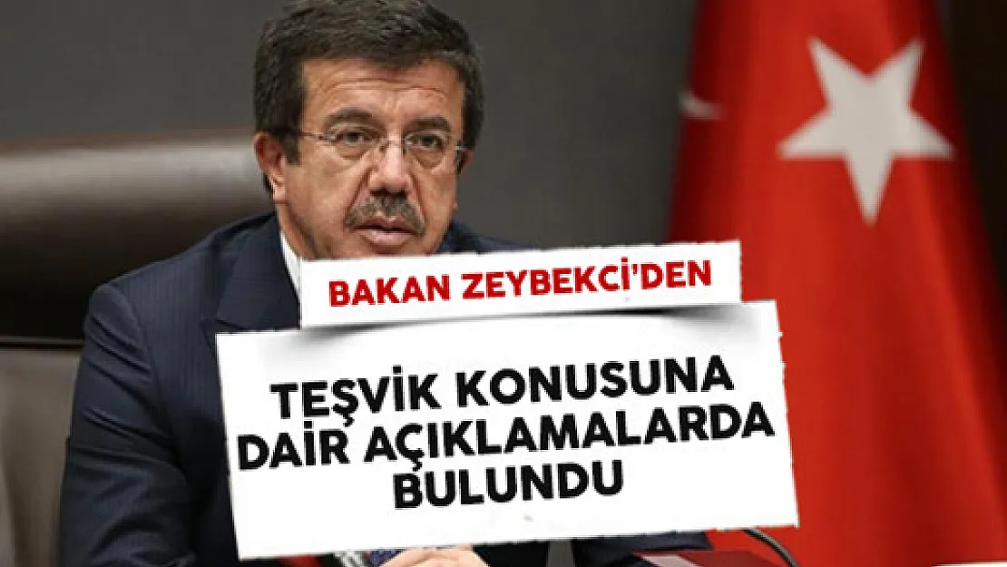 Ekonomi Bakanı Zeybekçi'den Teşvik Konusuna İlişkin Açıklama