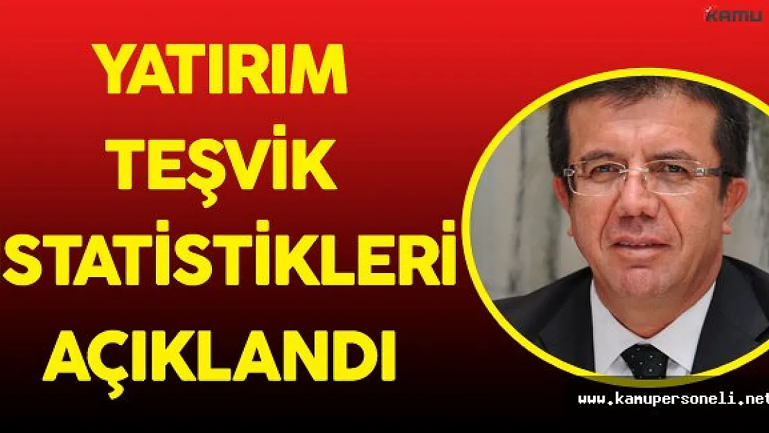 Ekonomi Bakanlığı Yatırım Teşvik İstatistiklerini Açıkladı