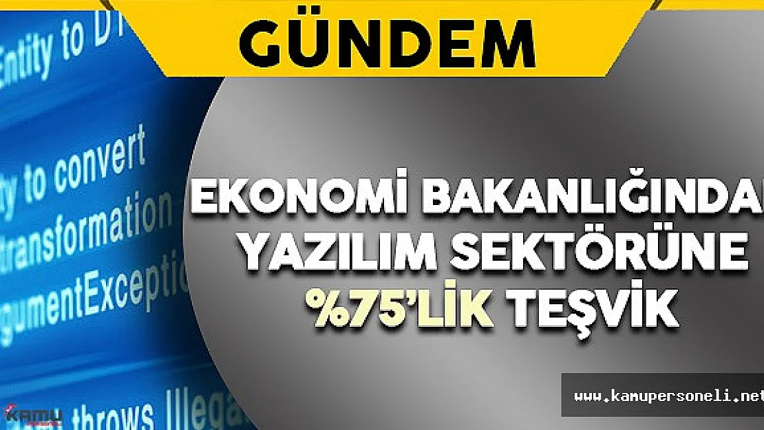 Ekonomi Bakanlığı'ndan Yazılım Sektörüne Yüzde 75'lik Teşvik