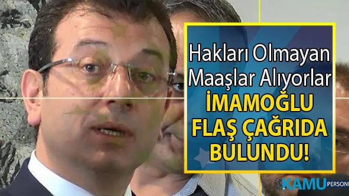 Ekrem İmamoğlu 'bu millet bizden hesap soracak' diyerek flaş çağrı yaptı!