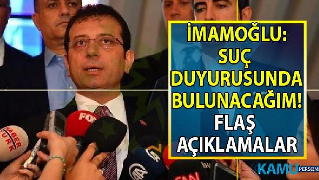 Ekrem İmamoğlu o kişiler hakkında suç duyurusunda bulunacağını söyledi! İmamoğlu İBB'deki son durum hakkında çarpıcı bilgiler verdi!