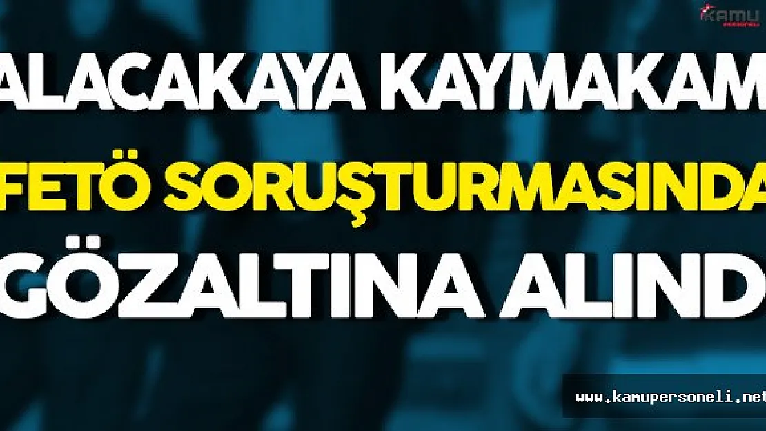 Elazığ Alacakaya Kaymakamı FETÖ'den Gözaltına Alındı