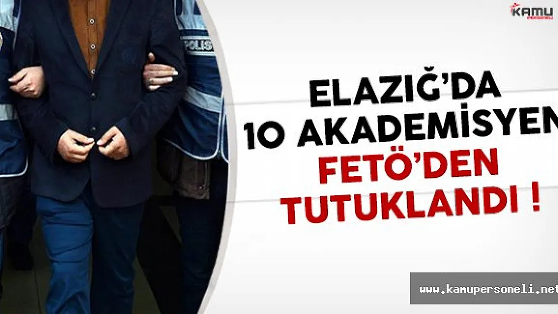 Elazığ'da 10 Akademisyen FETÖ'den Tutuklandı