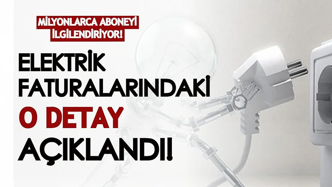Elektrik faturalarındaki yeni tarifede milyonlarca aboneyi ilgilendiren detay açıklandı!