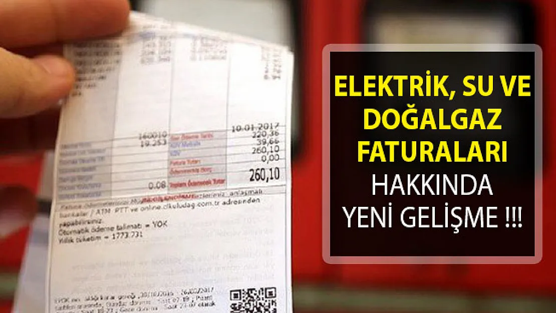 Elektrik, Su Ve Doğalgaz Faturalarında Ödenen Tüm Bedeller