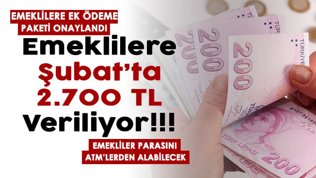 Emekli destek paketi onaylandı! 13 milyon emekliye bu ay 2 bin 700 TL veriliyor: Emekliler parasını ATM'den alabilir