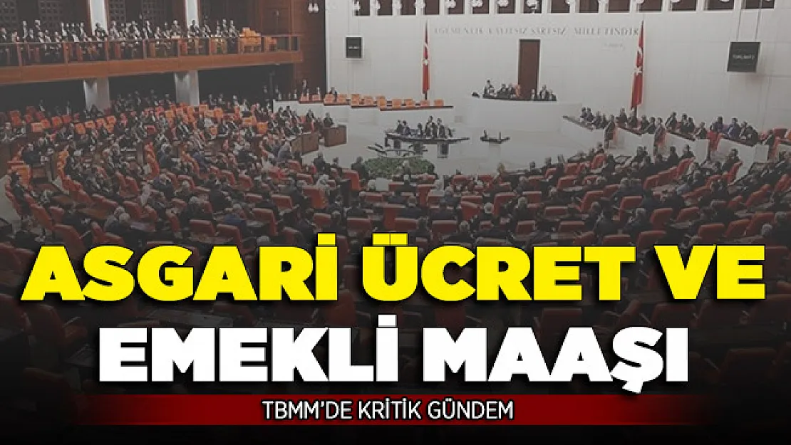 Emekli Maaşı ve Asgari Ücret Detayı ! TBMM'de Kritik Gündem