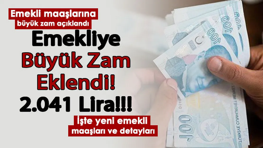 Emekli maaşlarına çok büyük zam resmen eklendi: 2 bin 41 TL! İşte 2022 yeni emekli maaşları