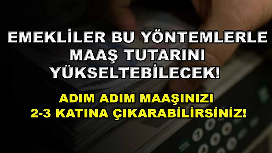 Emekliler bu yöntemlerle maaş tutarını yükseltebilecek! Adım adım maaşınızı 2-3 katına çıkarabilirsiniz!