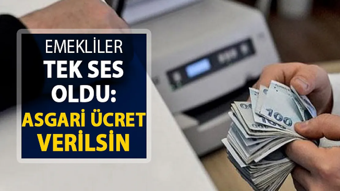 Emekliler Tek Ses Oldu: Asgari Ücret Verilsin