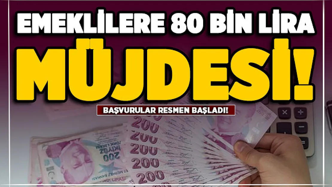 Emeklilere 80 bin lira nakit verilecek! Hemen SMS ile başvuru yapın