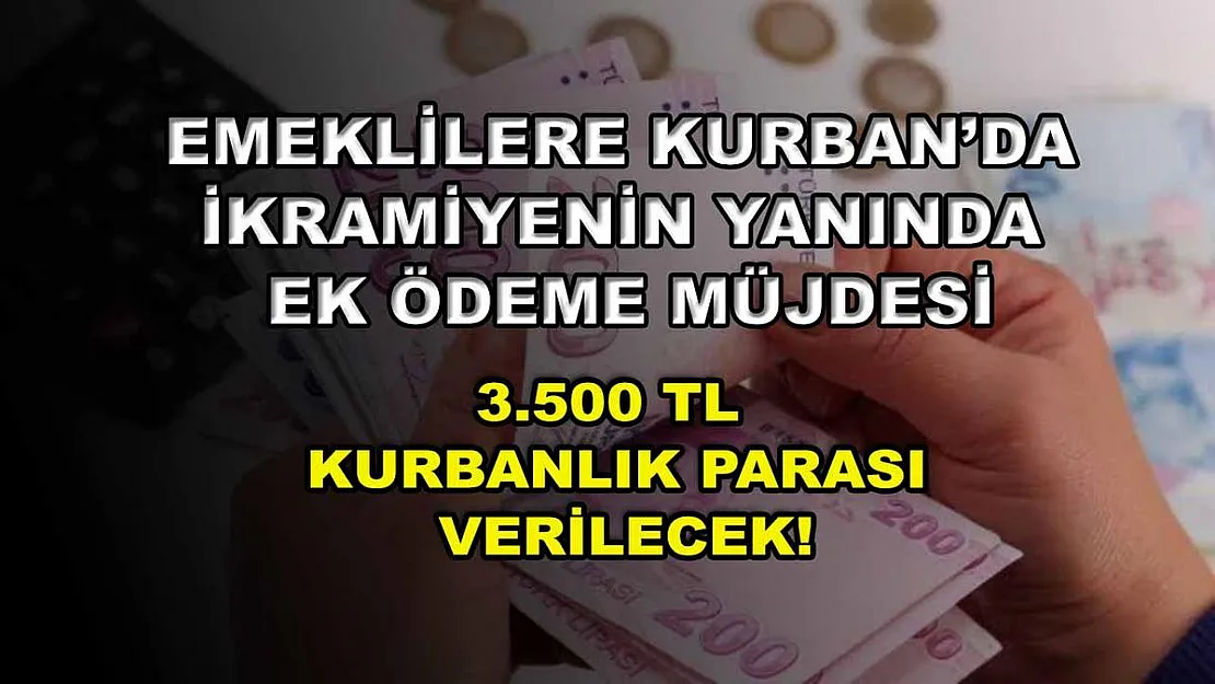 Emeklilere Kurban'da ikramiyenin yanında ek ödeme müjdesi! 3.500 TL kurbanlık parası verilecek!