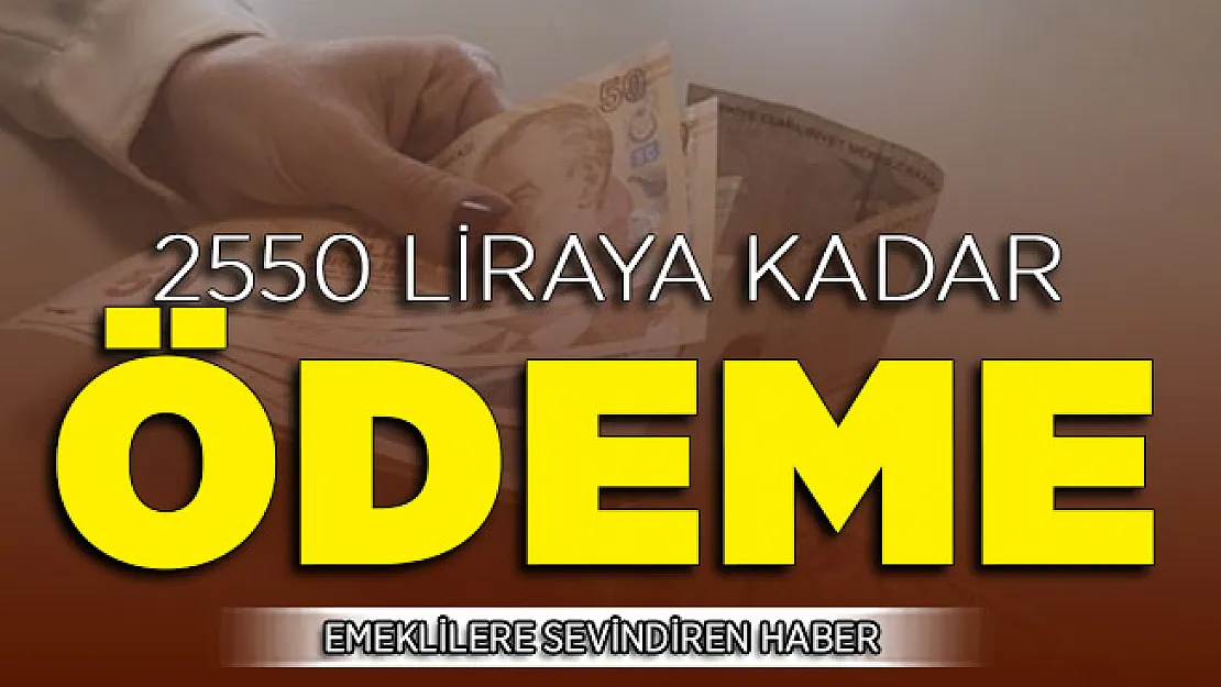 Emeklilere Sevindiren Haber ! 2 Bin 550 Liraya Kadar Ödeme