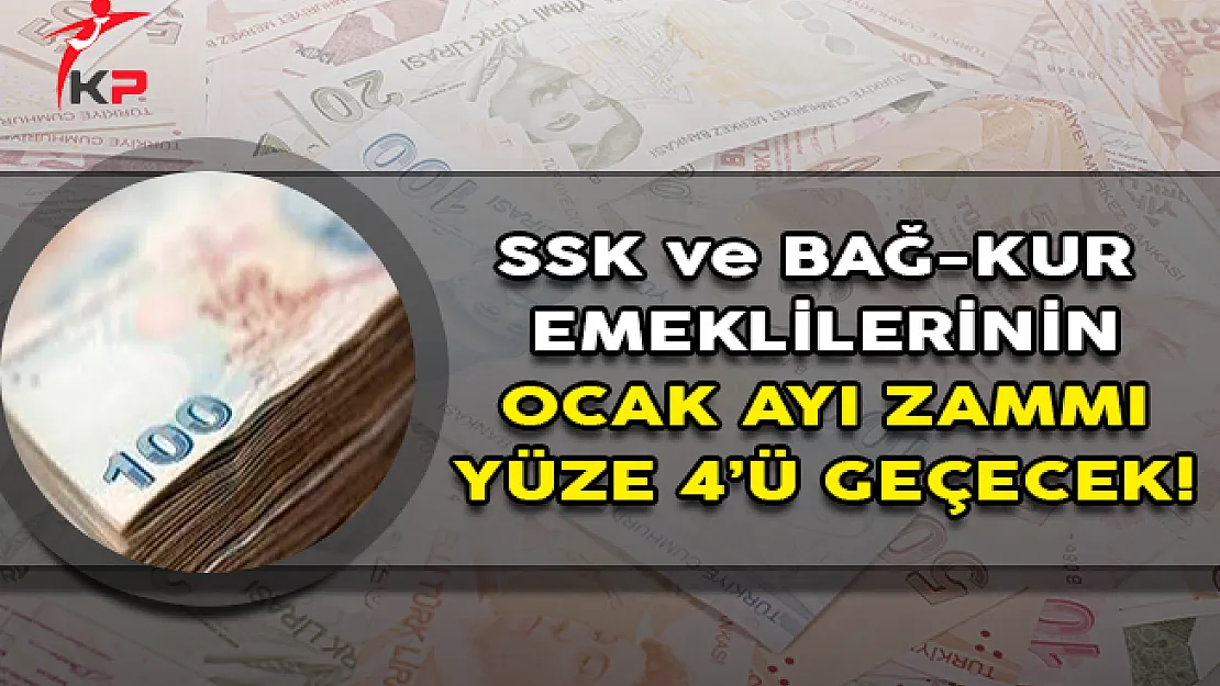 Emeklinin Ocak Ayı Zammı Yüzde Dördün Üzerine Çıkacak