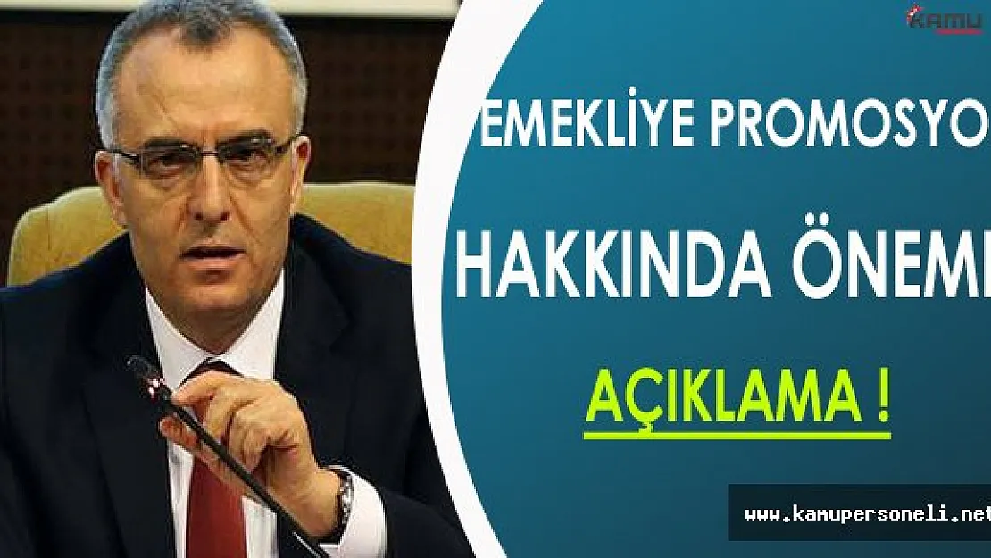 Emekliye Promosyon'da Bakan Ağbal'dan Önemli Açıklama