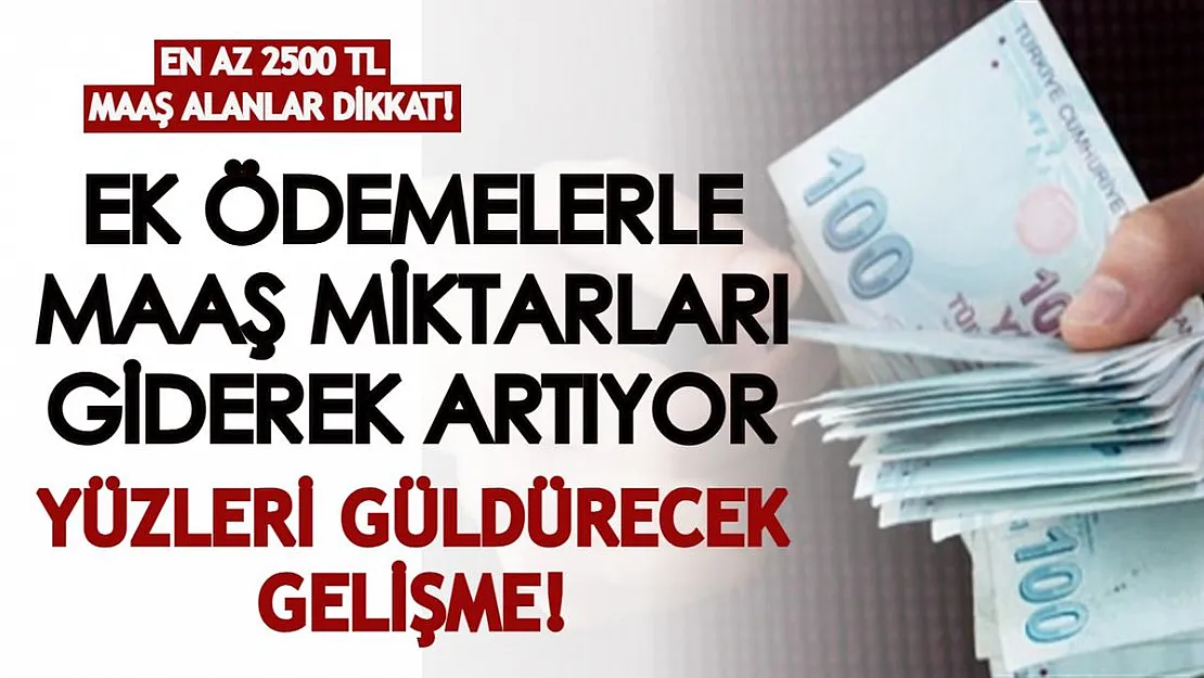 En az 2500 TL maaş alanlar dikkat! Ek ödemelerle maaş miktarları giderek artıyor: Emeklilerin yüzünü güldürecek gelişme