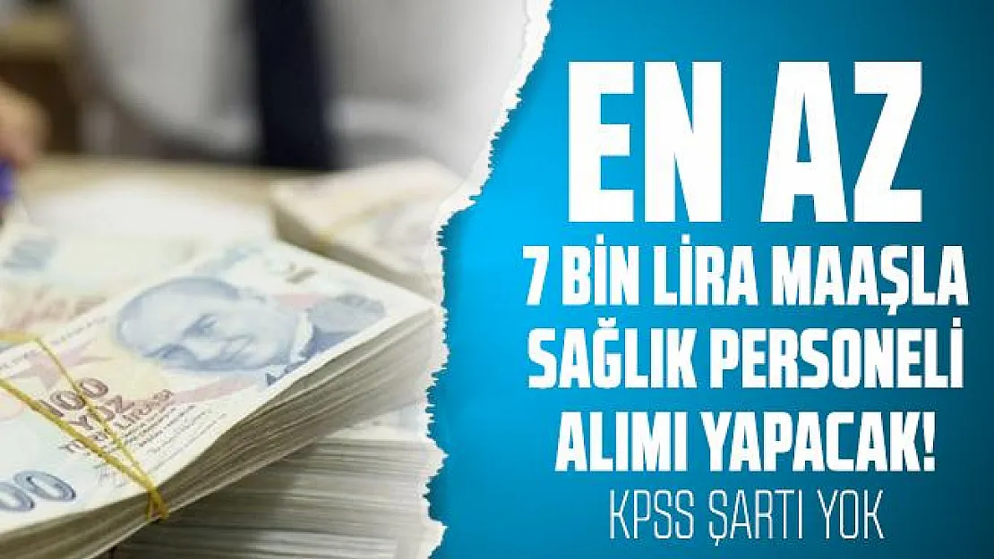 En az 7 bin lira maaşla Kızılay sağlık personeli alımı yapacak! KPSS şartı yok