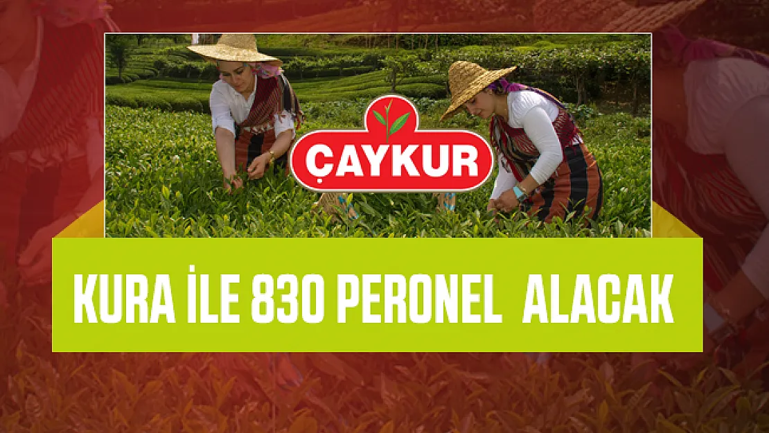 En az ilköğretim mezunu ÇAYKUR kura ile İŞKUR üzerinden 830 personel alımı yapacak!