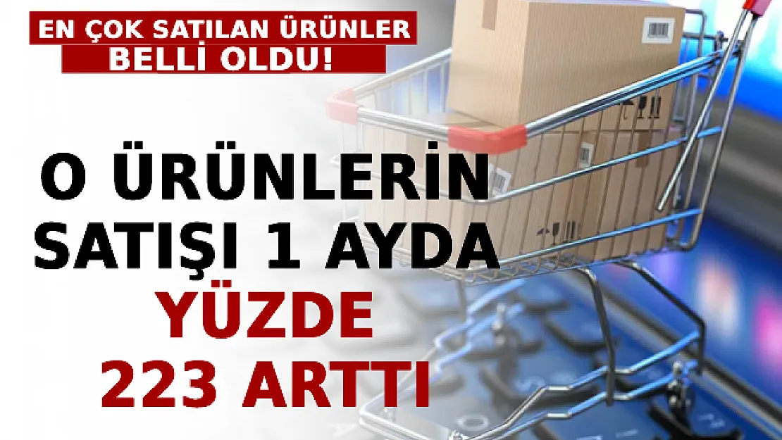 En Çok Satılan Ürünler Belli Oldu! O Ürünlerin Satışı 1 Ayda Yüzde 223 Arttı