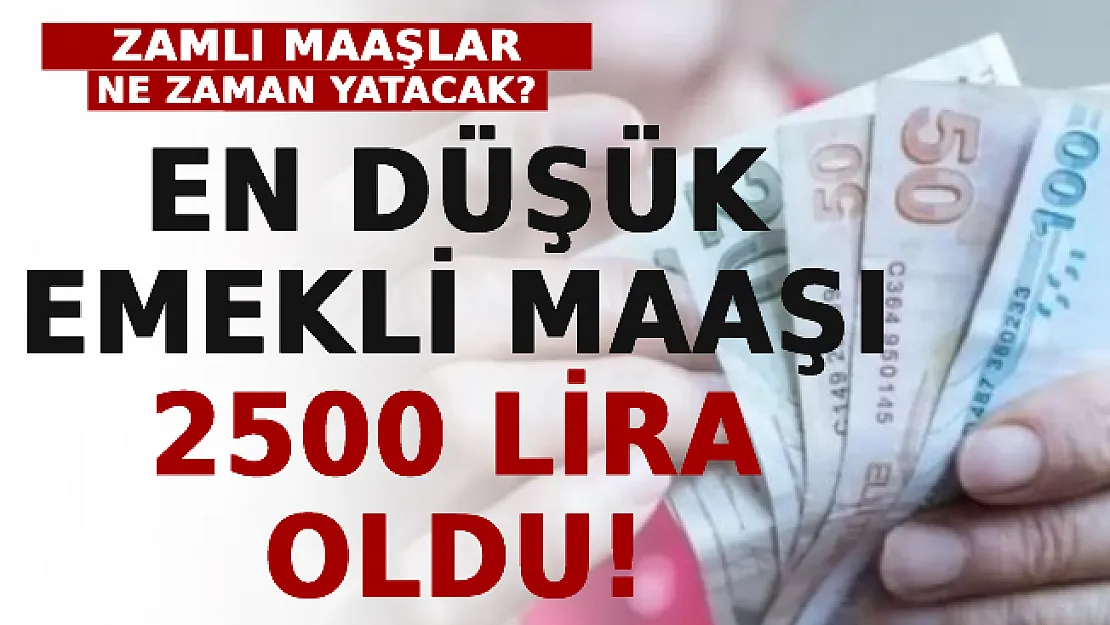 En Düşük Emekli Maaşı 2500 Lira Oldu! Emekliler Zamlı Maaşlarını Ne Zaman Alacak?
