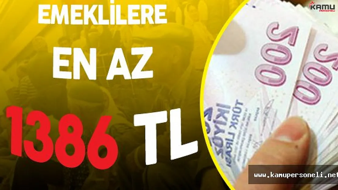 Enflasyon Rakamları Şekilleniyor!  Emeklilere En Az 1386 TL !