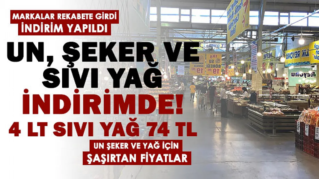 Enflasyona karşı dik duruyorlar! Un, şeker ve sıvı yağ fiyatlarında indirim yapıldı: 4 litre Ayçiçek yağı 70 liraya düştü, stoklar bitmeden parası olan hemen alsın