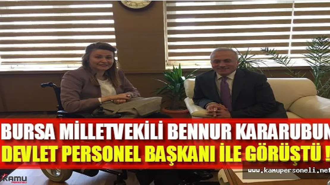 Engelli Milletvekili, engelli memur adaylarına seslendi: DPB ile görüştüm !