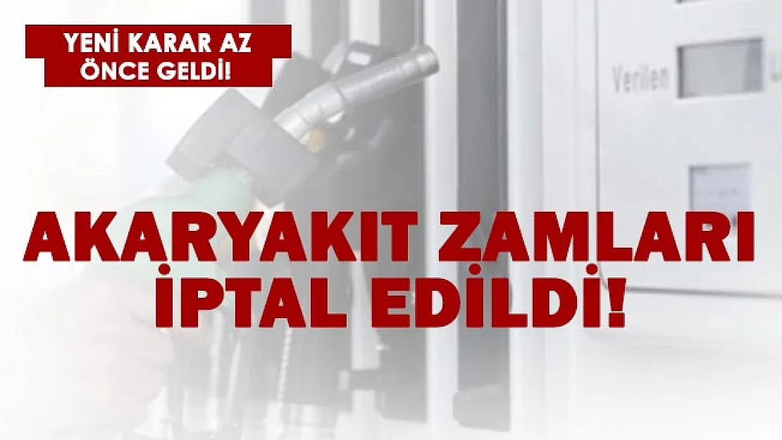 EPDK son dakika duyurdu! Dolar düştü.. Akaryakıt zammı iptal edildi!