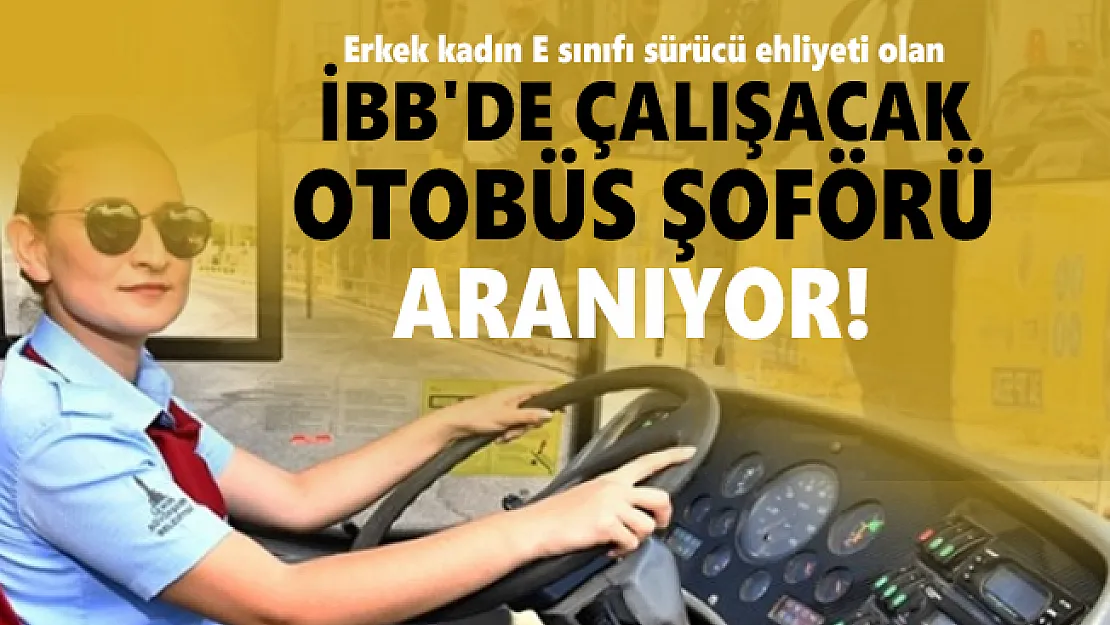 Erkek kadın E sınıfı sürücü ehliyeti olan İBB'de çalışacak otobüs şoförü arıyor!