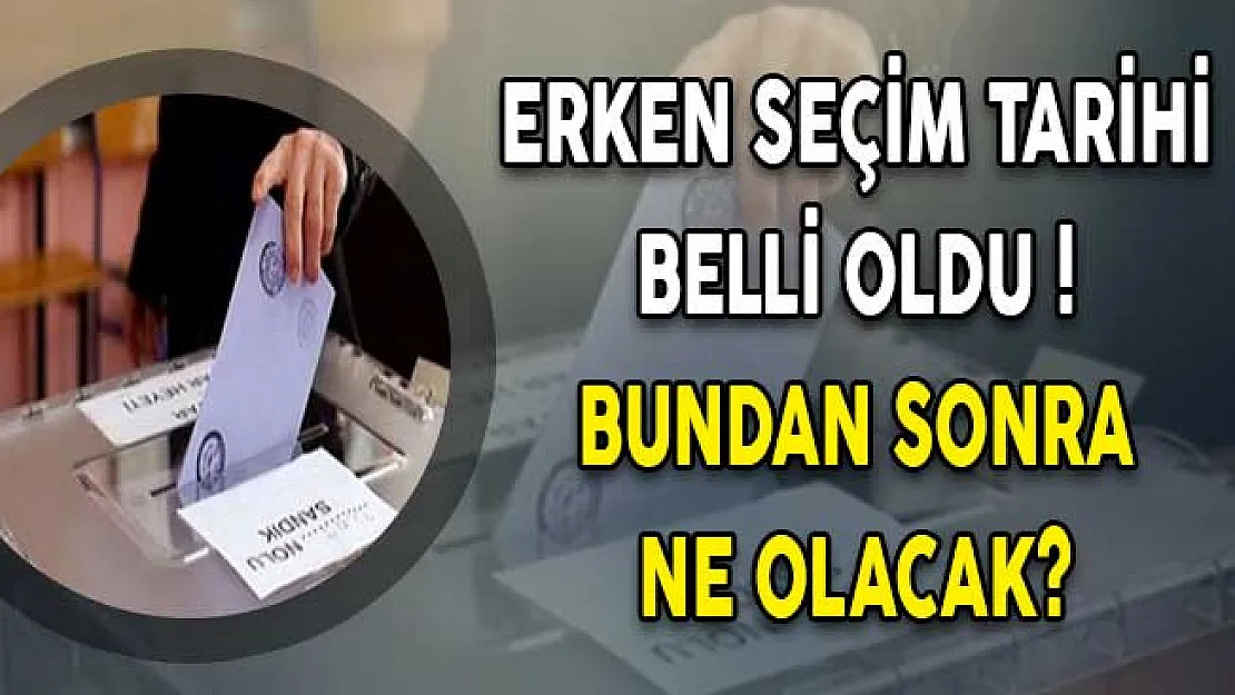 Erken Seçim Tarihi Belli Oldu ! Bundan Sonra Ne Olacak?