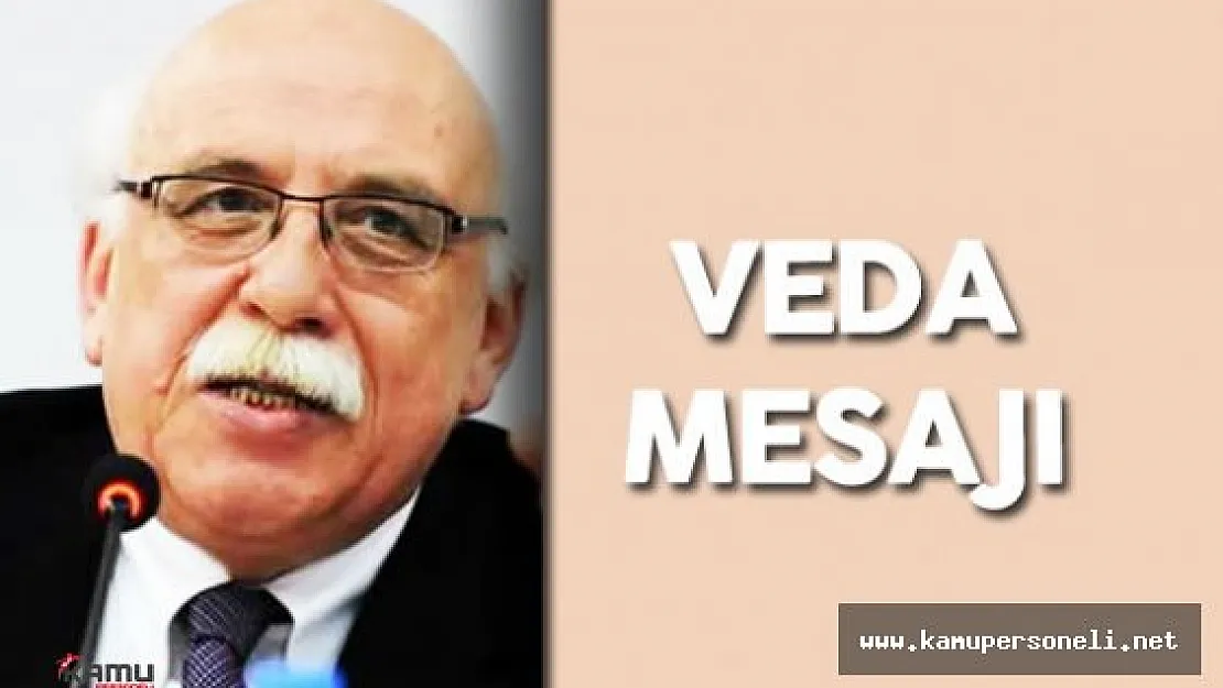 Eski Milli Eğitim Bakanı Nabi Avcı Öğretmenlere Veda Etti