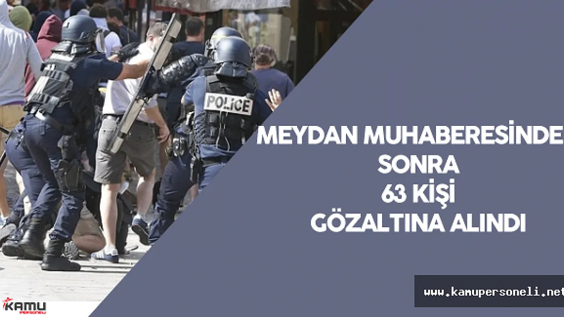 EURO 2016 'da Yaşanan Olaylar Nedeniyle 63 Kişi Gözaltına Alındı