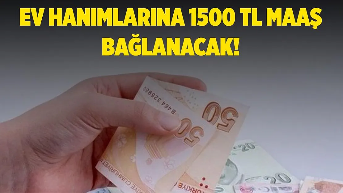 Ev hanımlarına müjde! Kabul edilirse 1.500 TL maaş bağlanacak!